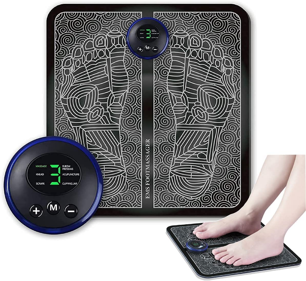 SHAPE-EMD Micro Current Pulse Acupoint Foot Massager Pad